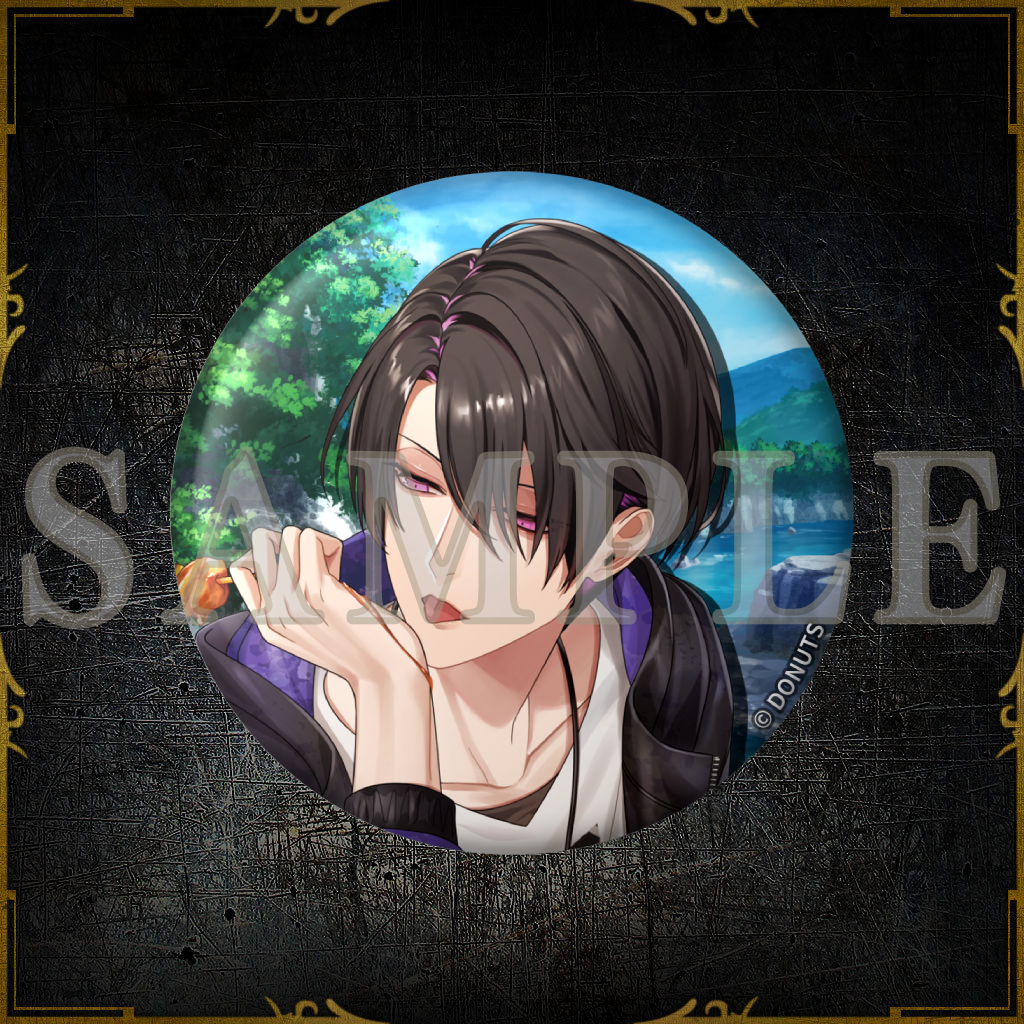 57mm缶バッジ Summer fes ver. – ブラックスター -Theater Starless