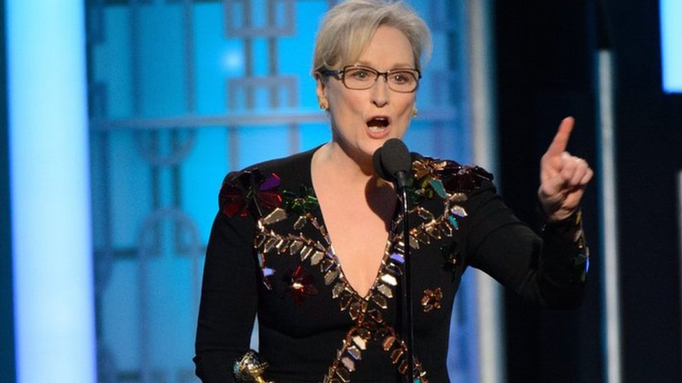 メリル・ストリープさん、授賞式でトランプ氏を痛烈批判 - BBCニュース