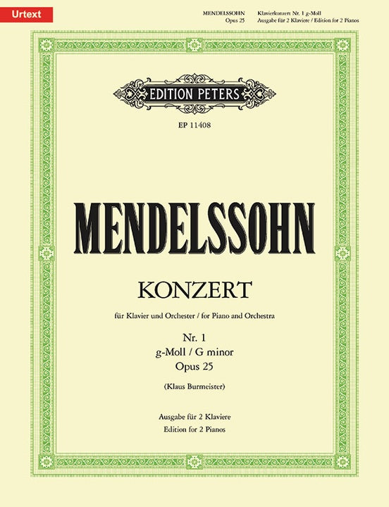 Mendelssohn Piano Concerto No. 1 in G minor Op. 25 (Edition for 2 Pian