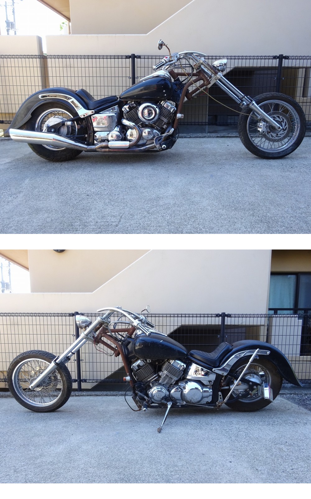 M240526】ドラッグスター400(VH01J-000)☆ 延長フロントフォーク 200