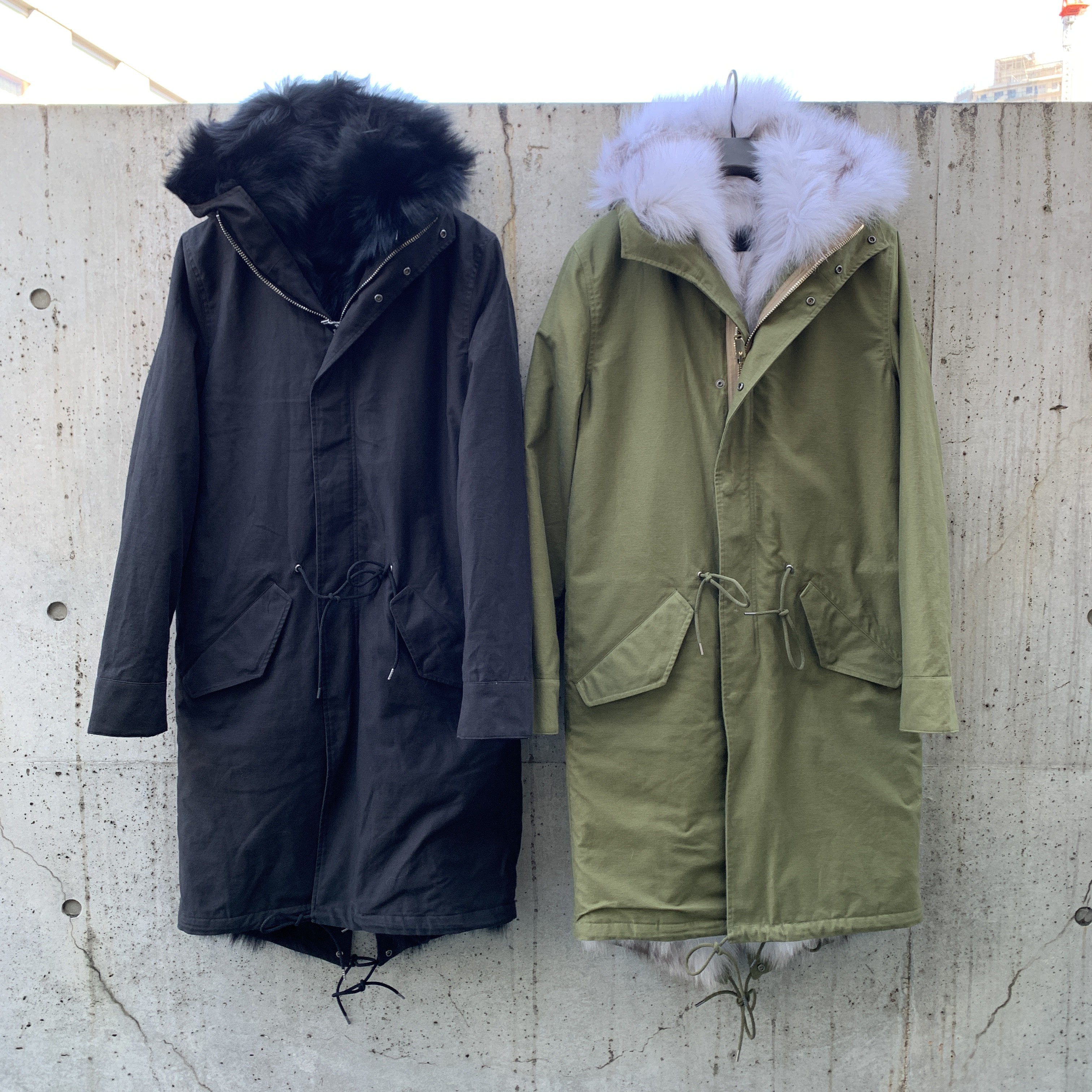 即完御免。妖艶モッズコート -FUR MODS COAT- | junhashimoto