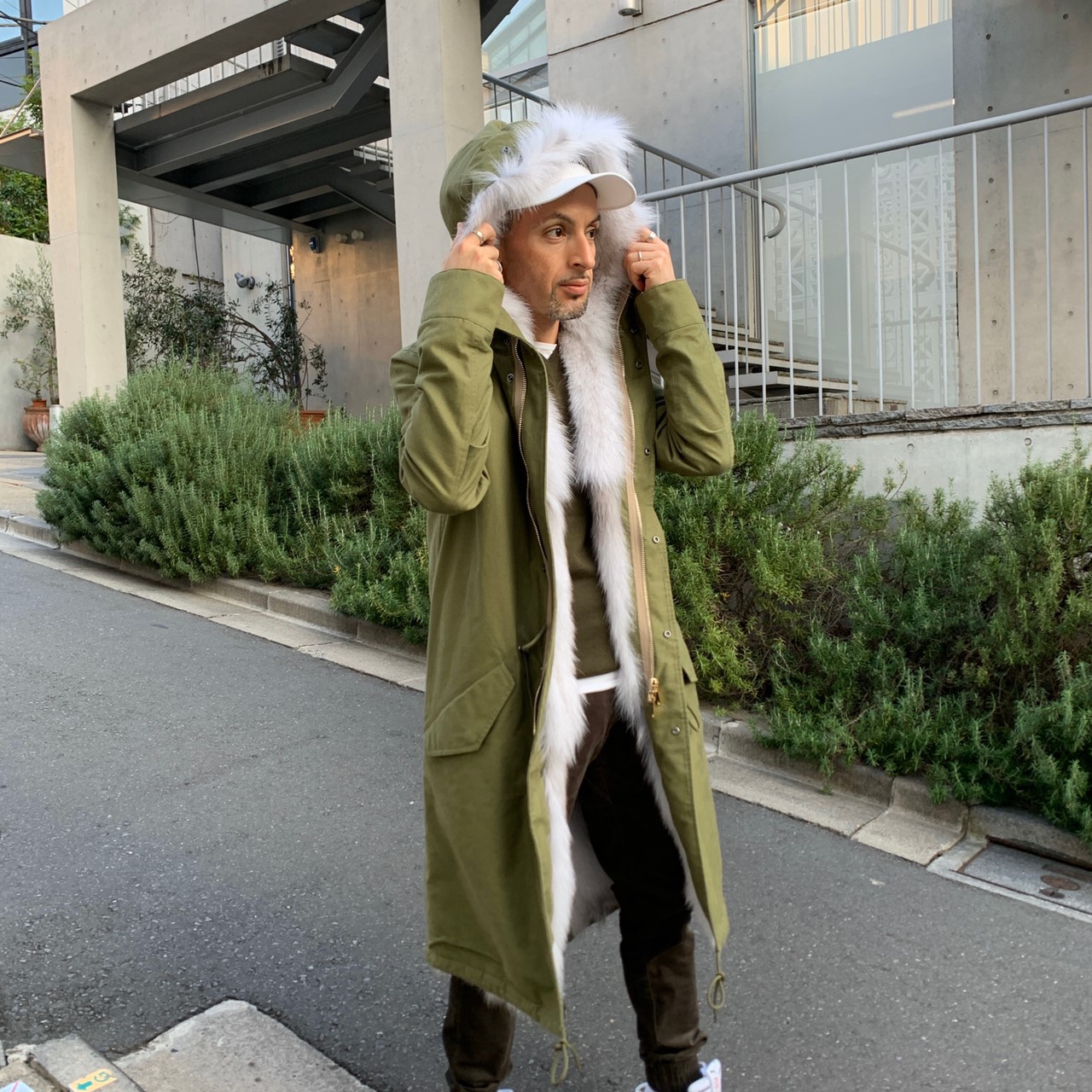 即完御免。妖艶モッズコート -FUR MODS COAT- | junhashimoto