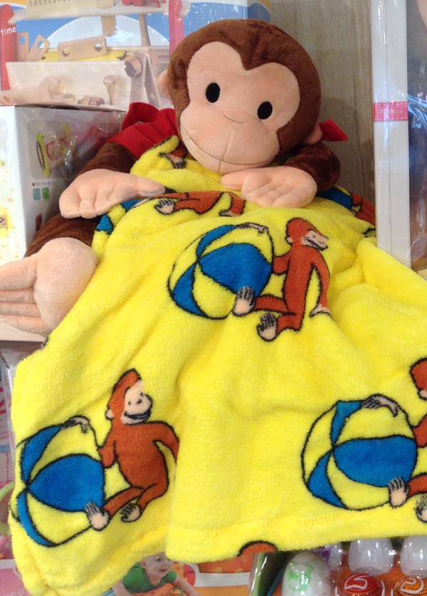 おさるのジョージ ブランケット付きクッション | ZAKKA & COSME じゅん