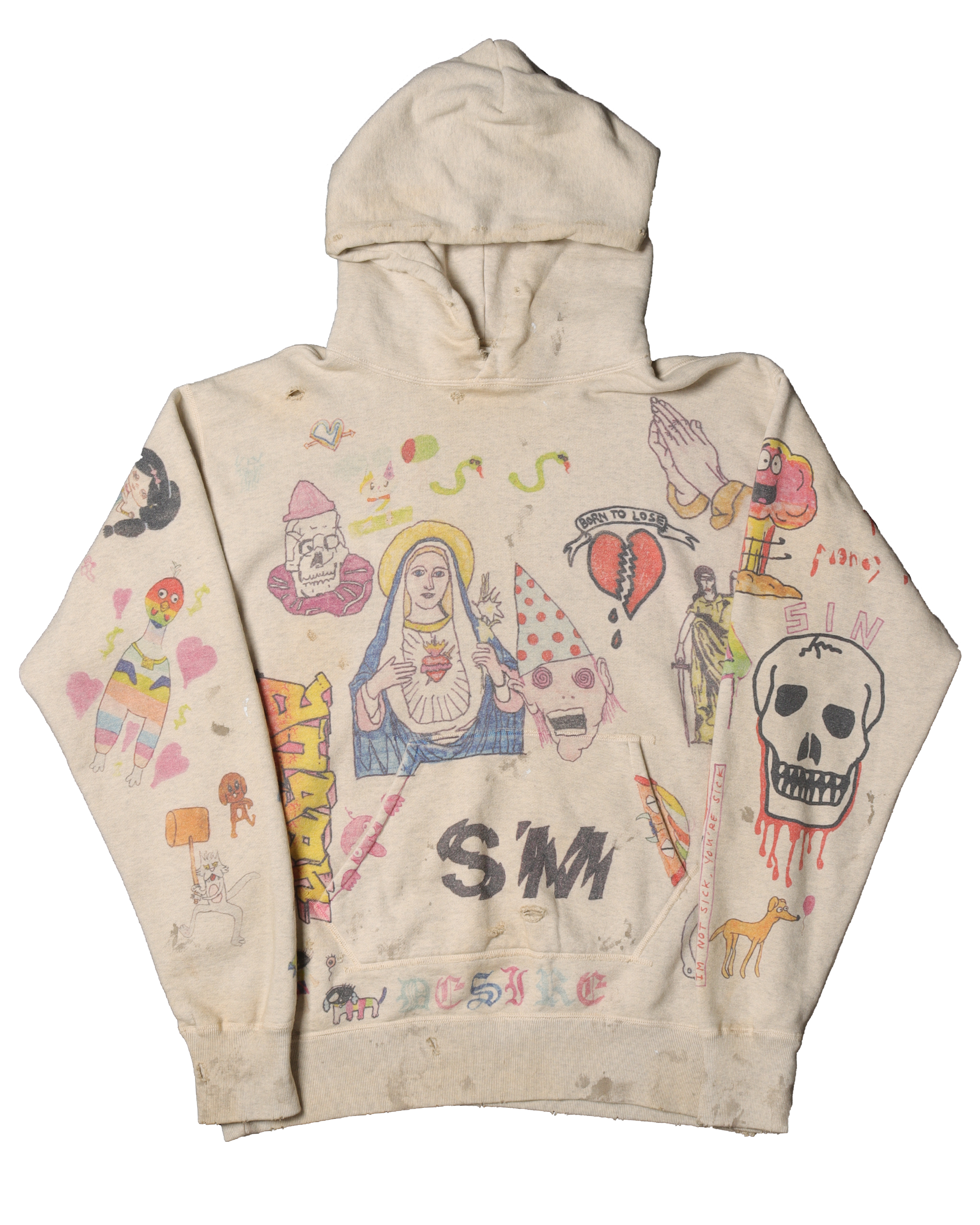 Saint Michael Graffiti Hoodie – Justin Reed