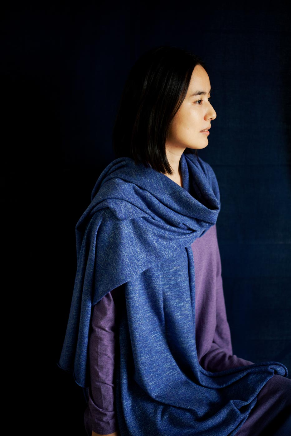 ババグーリ 腕が通せて羽織りにもなるストールマフラー ヨーガンレール