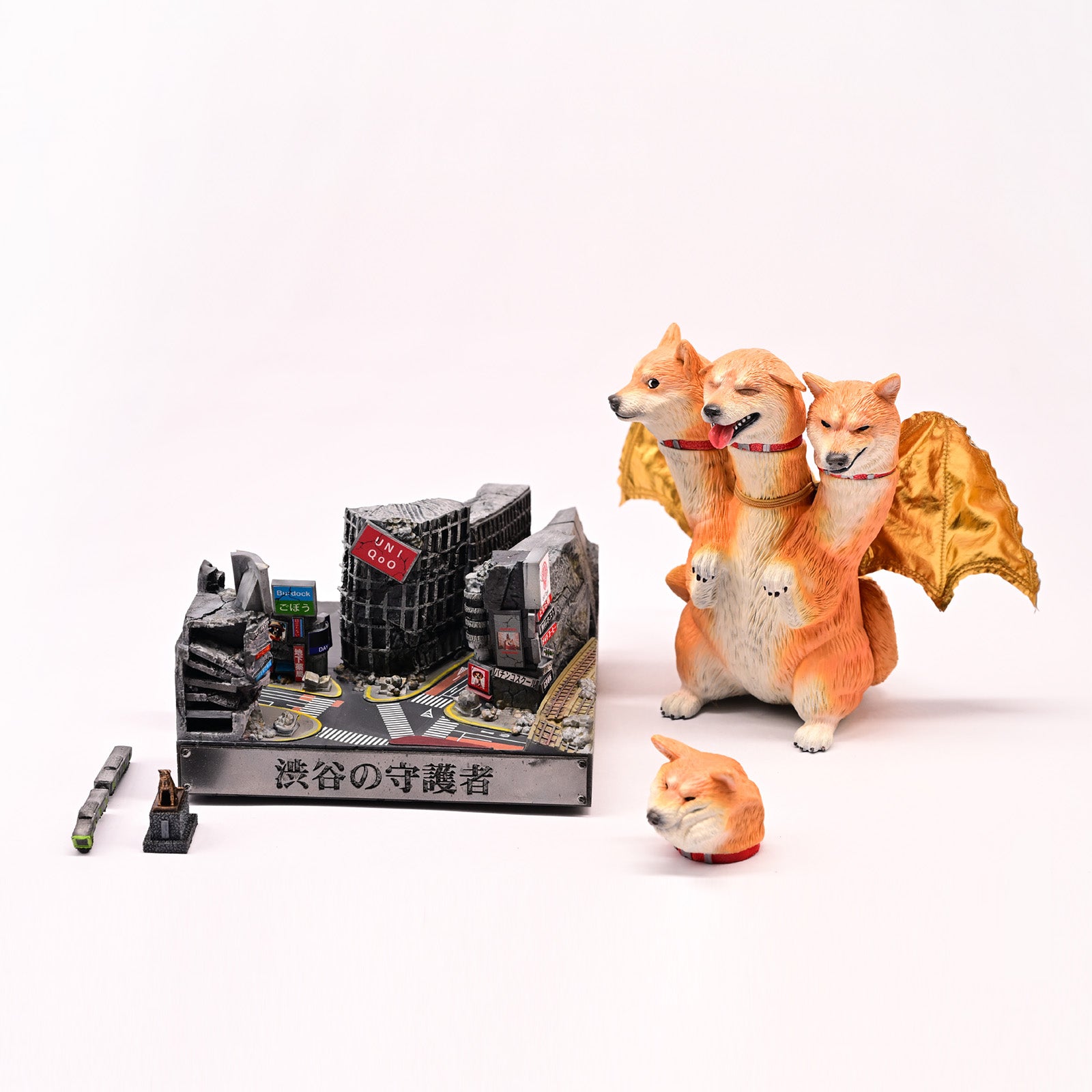 Bid Toys01 Three-Headed Shiba Inu from JXK Studio