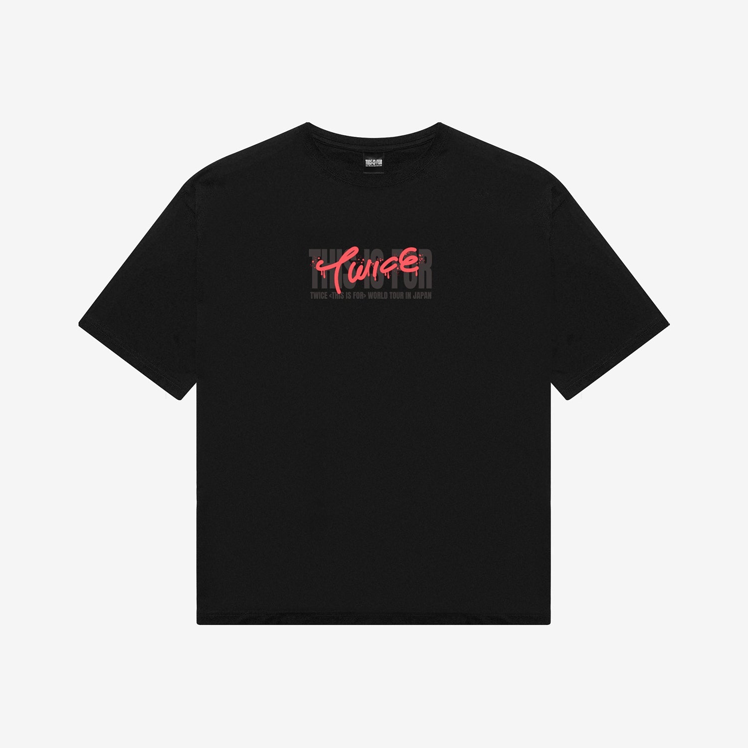 T-SHIRT〈BLACK〉【L】/ CHAEYOUNG / TWICE『THIS IS FOR』 – JYP