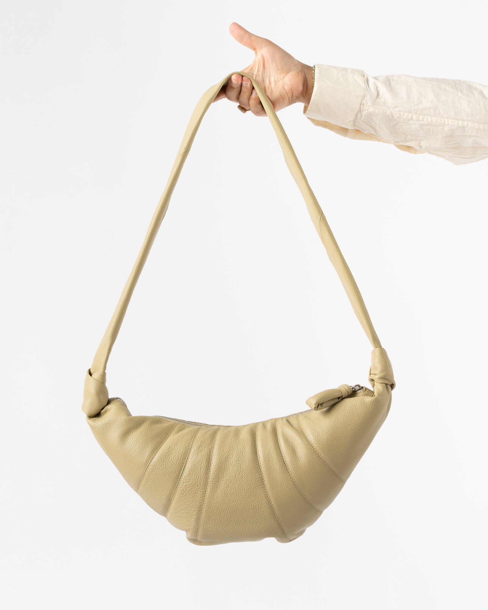 Lemaire Medium Croissant Bag in Dusty Sage Curated at Jake and Jones