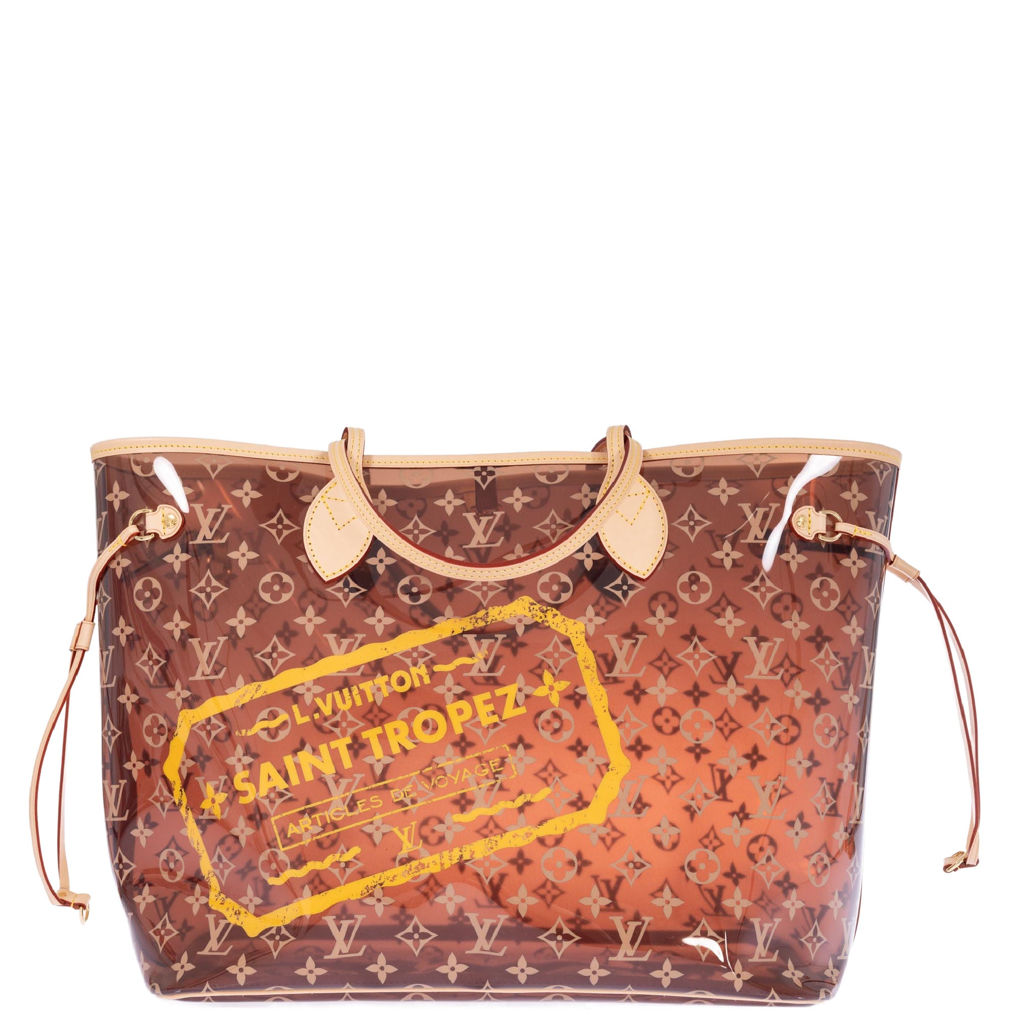 Louis Vuitton Vinyl Monogram St. Tropez Neverfull GM | JANEFINDS