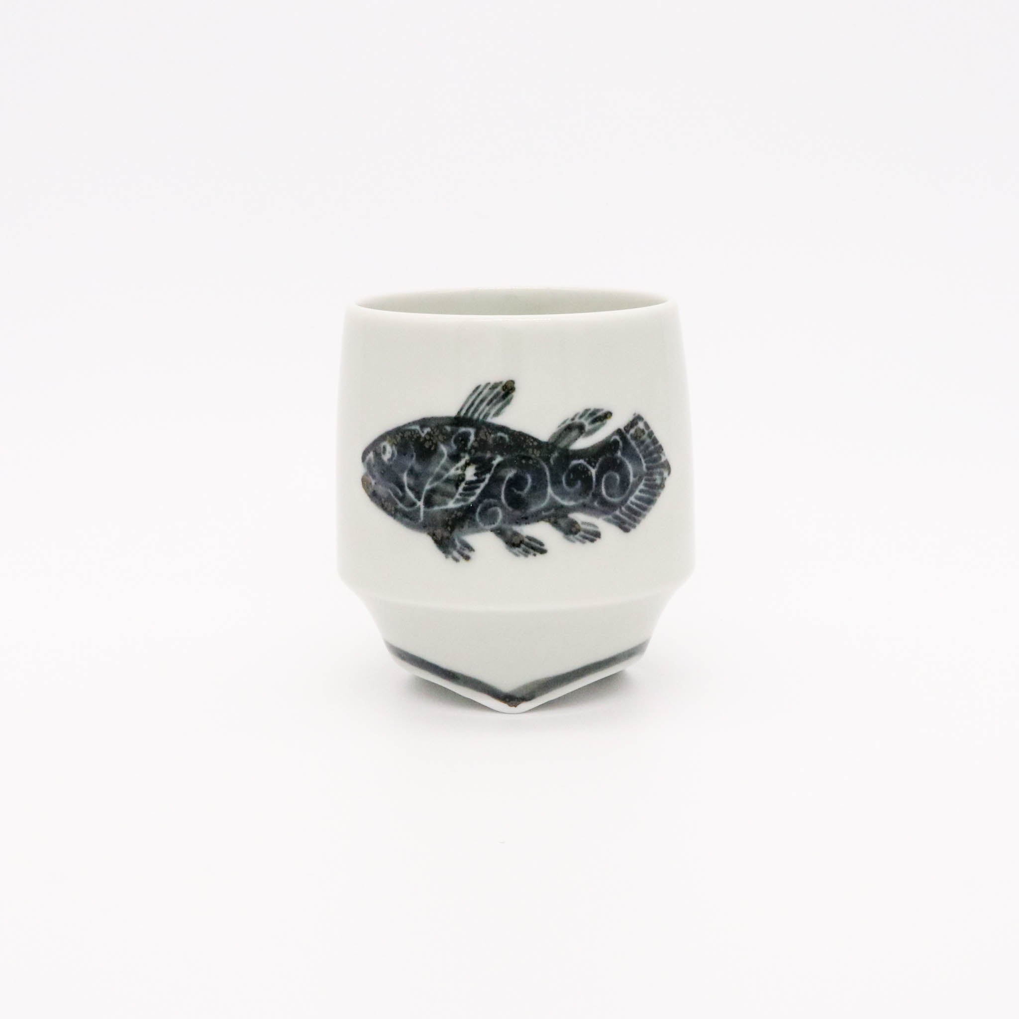 有田焼 香酒盃 | シーラカンス 黒 | KIHARA