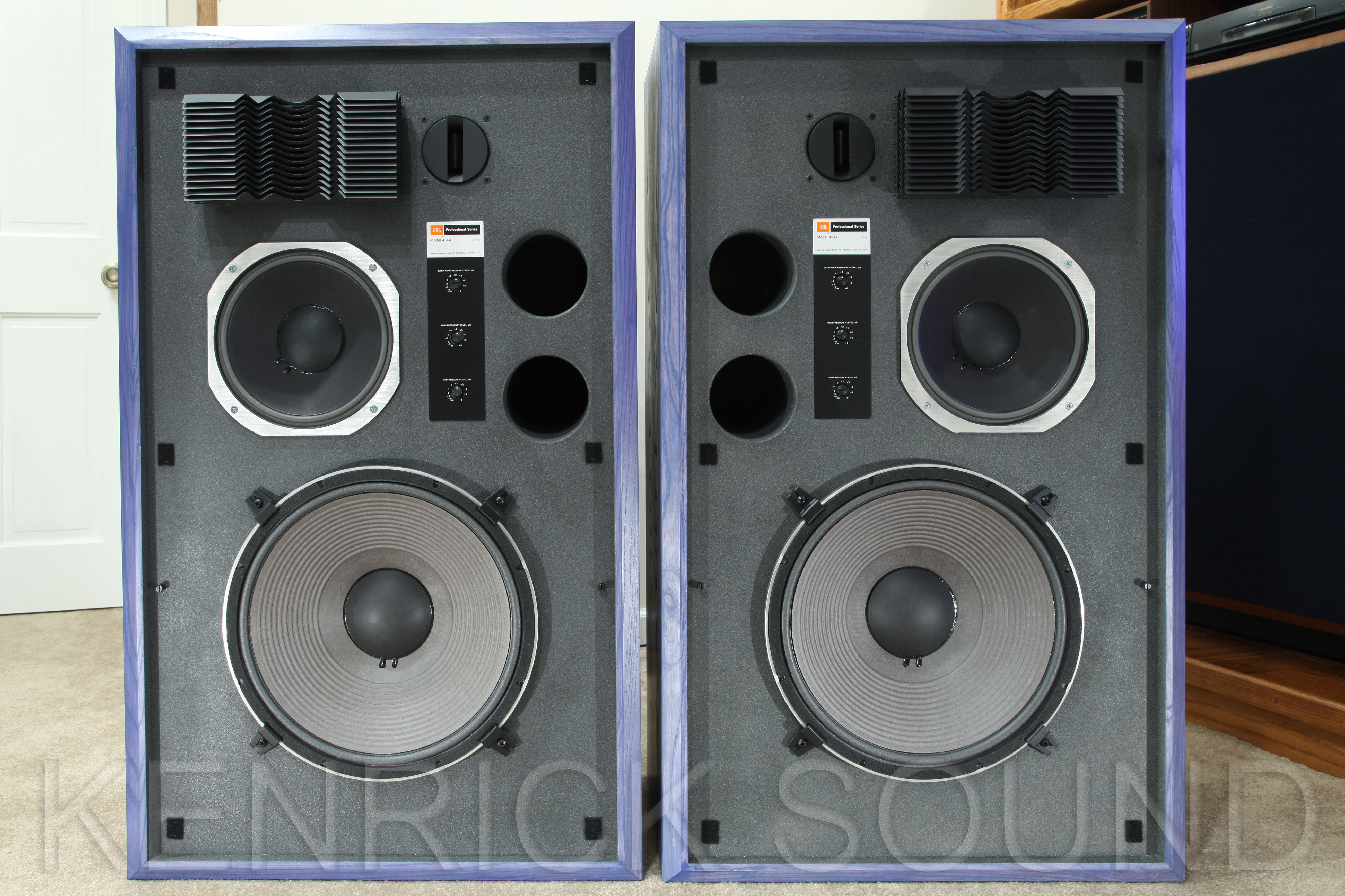 JBL 4344 ガンメタルグレー&ブルーアッシュ 新製作 ネットワーク