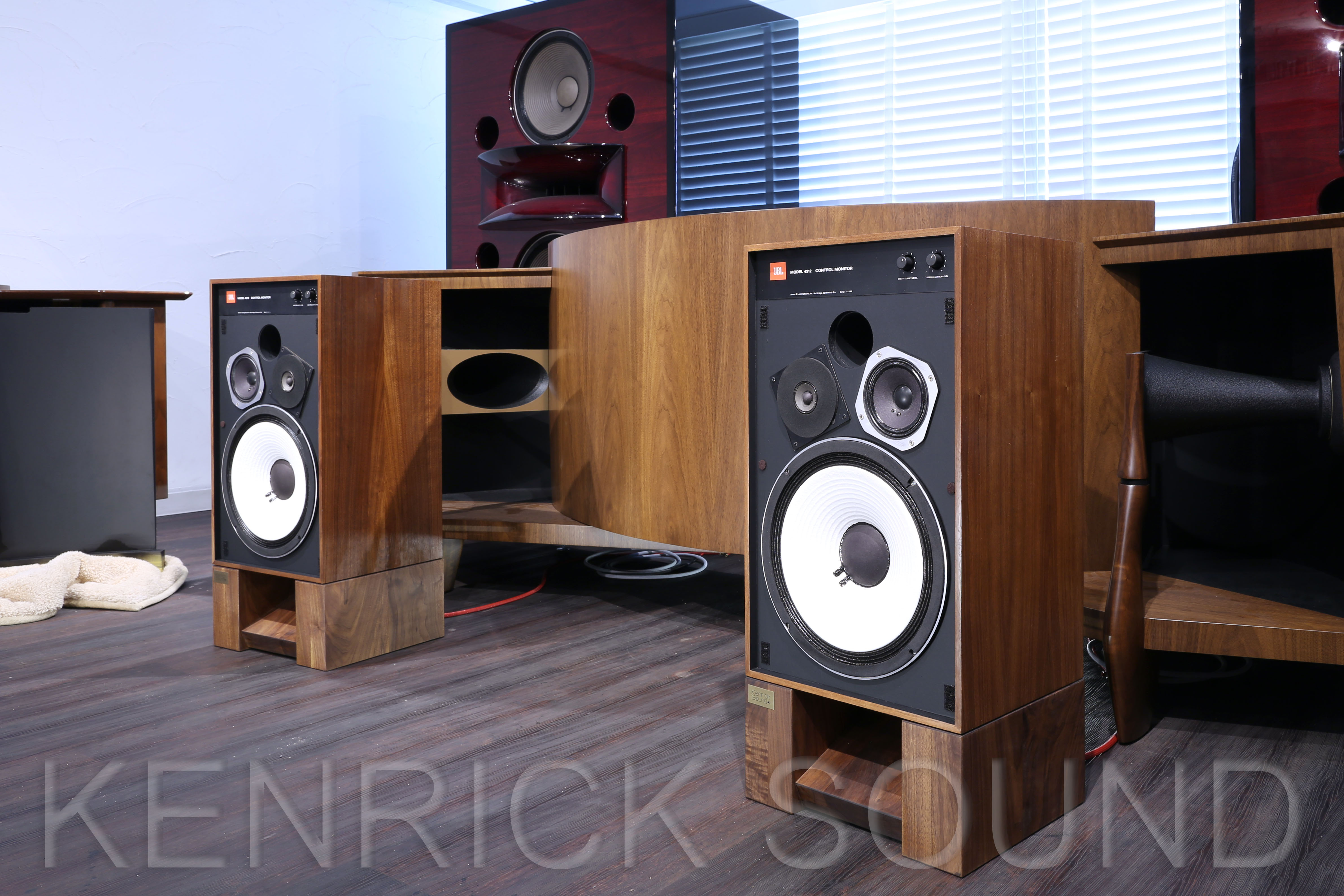 JBL 4312 ウォールナット ケンリックサウンド・メンテ品 金メッキ端子