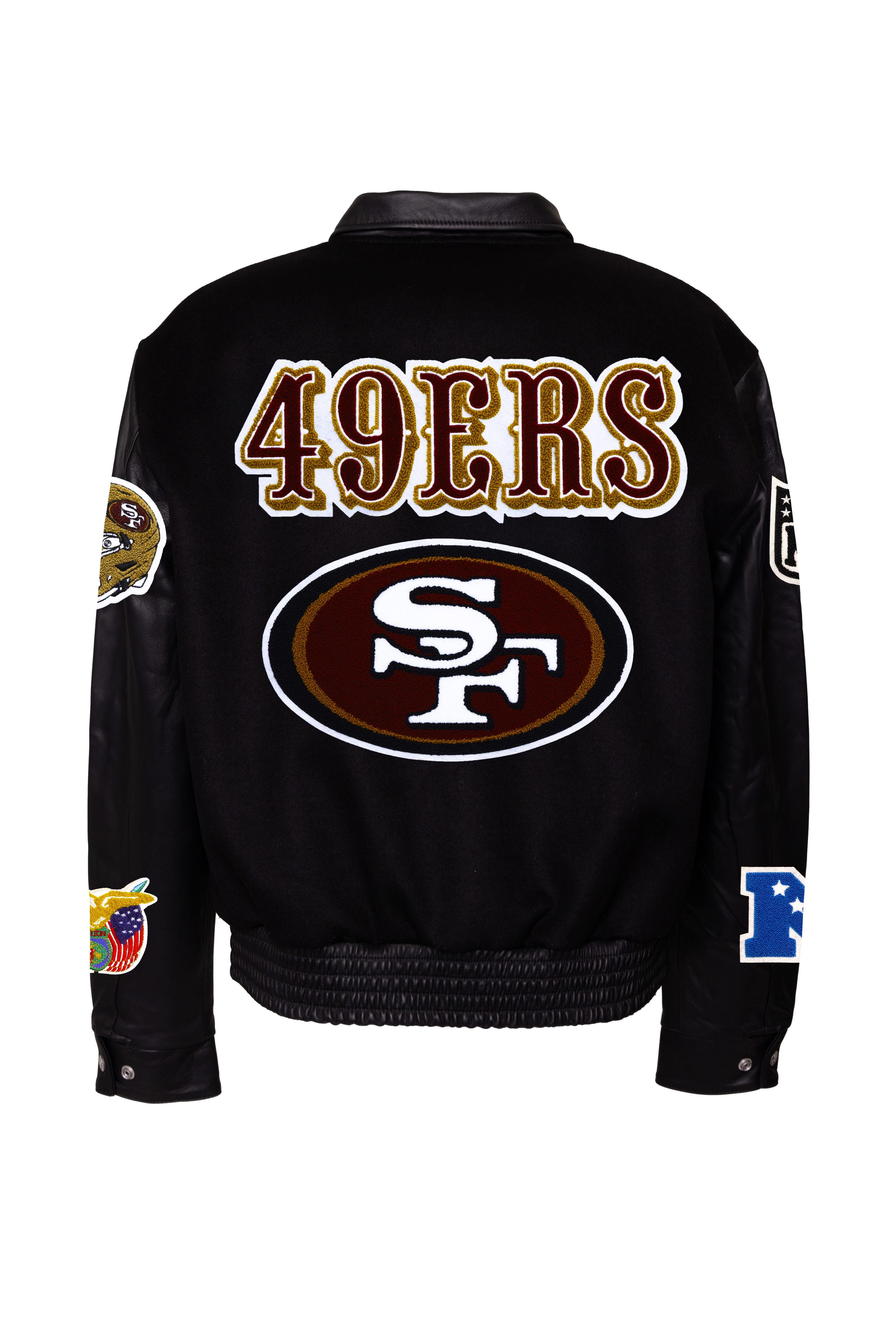 SAN FRANCISCO 49ERS WOOL & LEATHER VARSITY JACKET