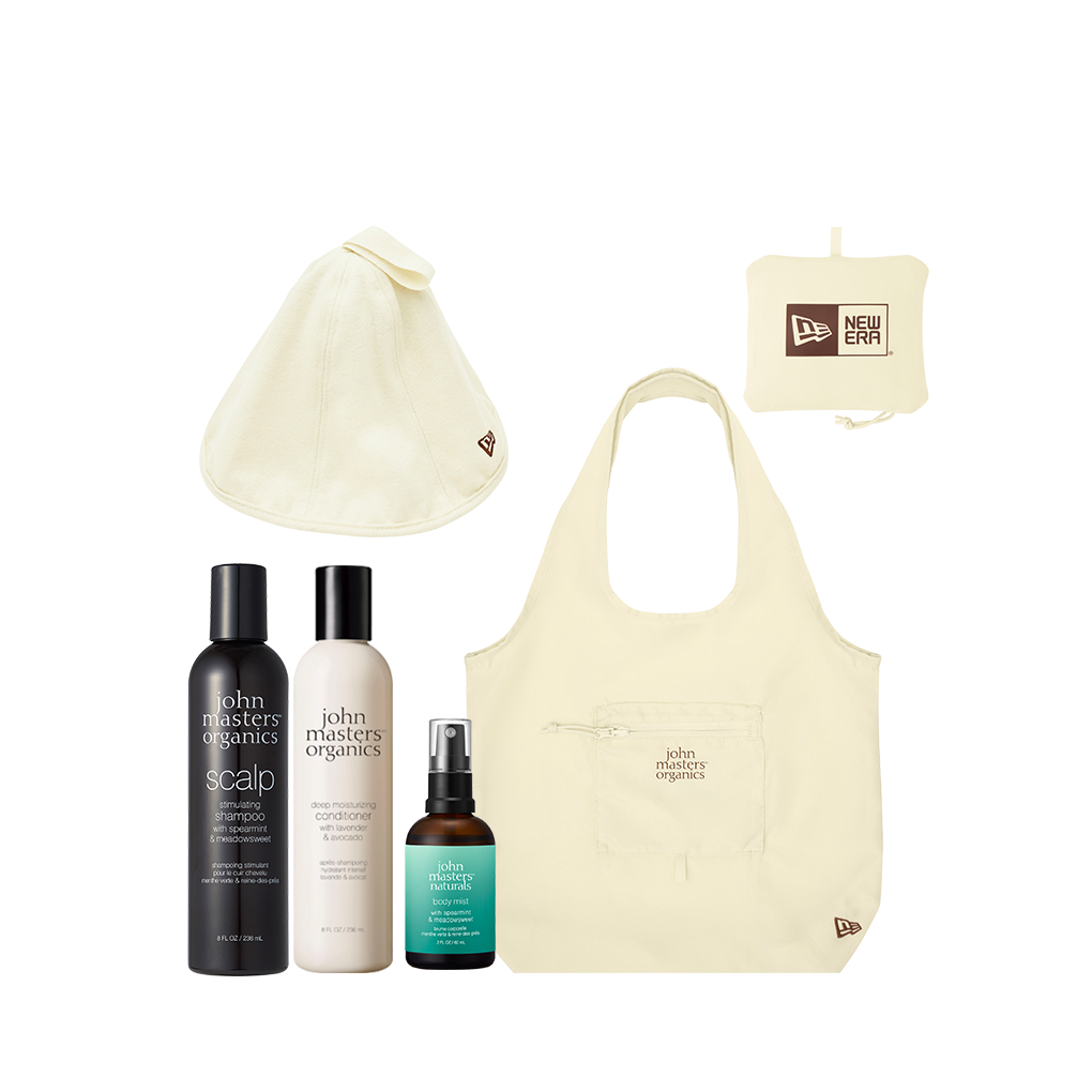 数量限定】john masters organics × NEW ERA Sauna Hat ＆ Eco Tote