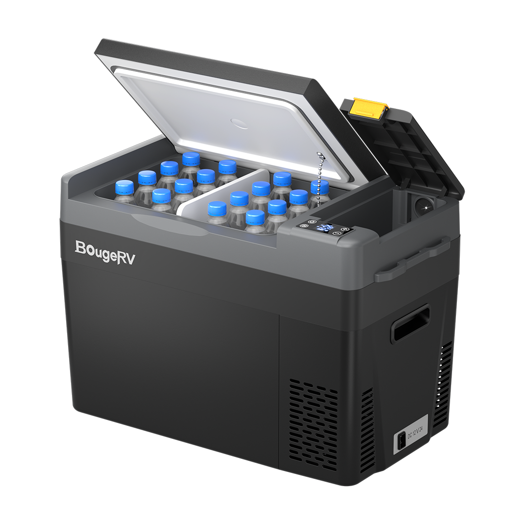 BougeRV CR Pro 29L ポータブル冷蔵庫|バッテリー内蔵可能・急速冷凍