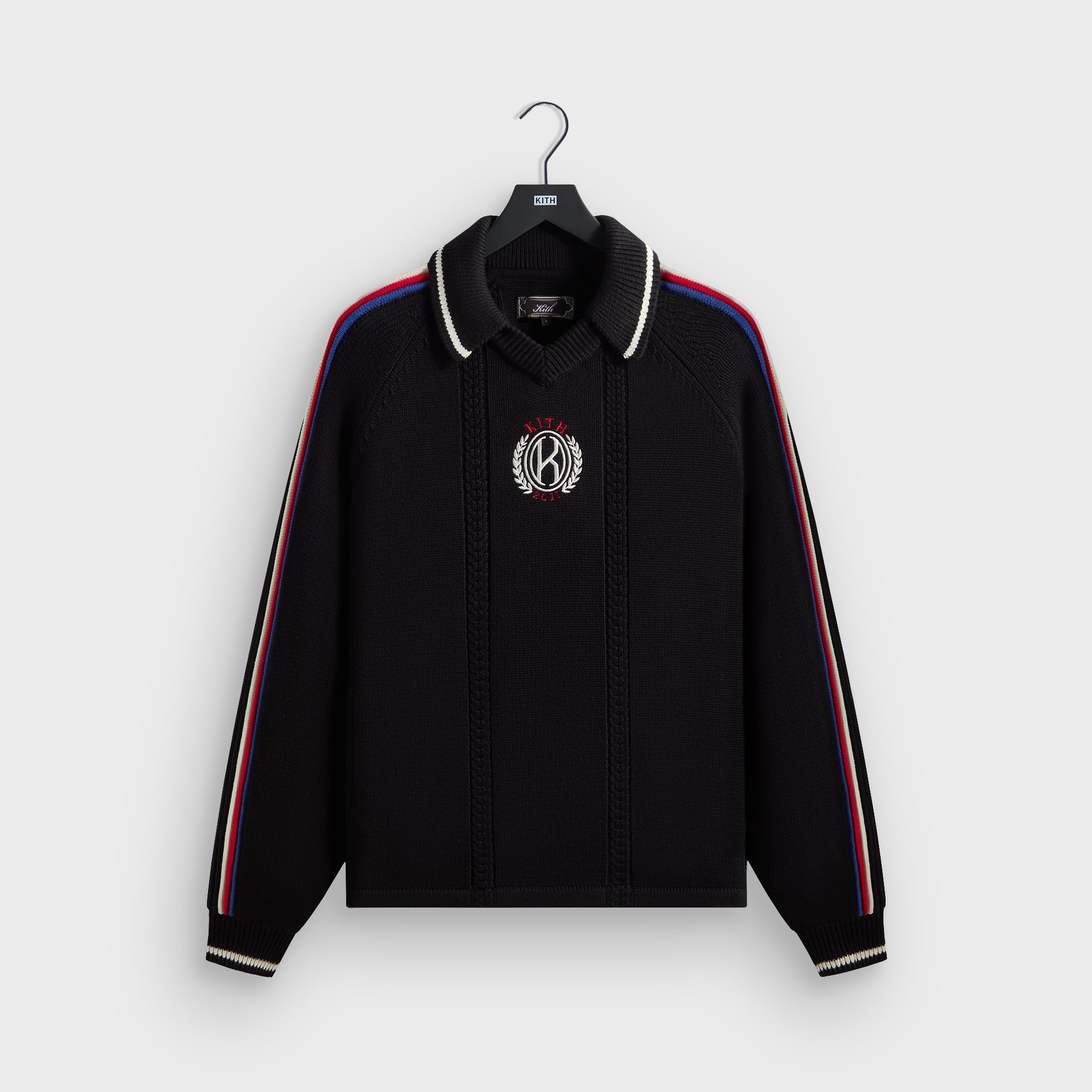 Kith Wagner Long Sleeve Soccer Sweater - Black – Kith Japan