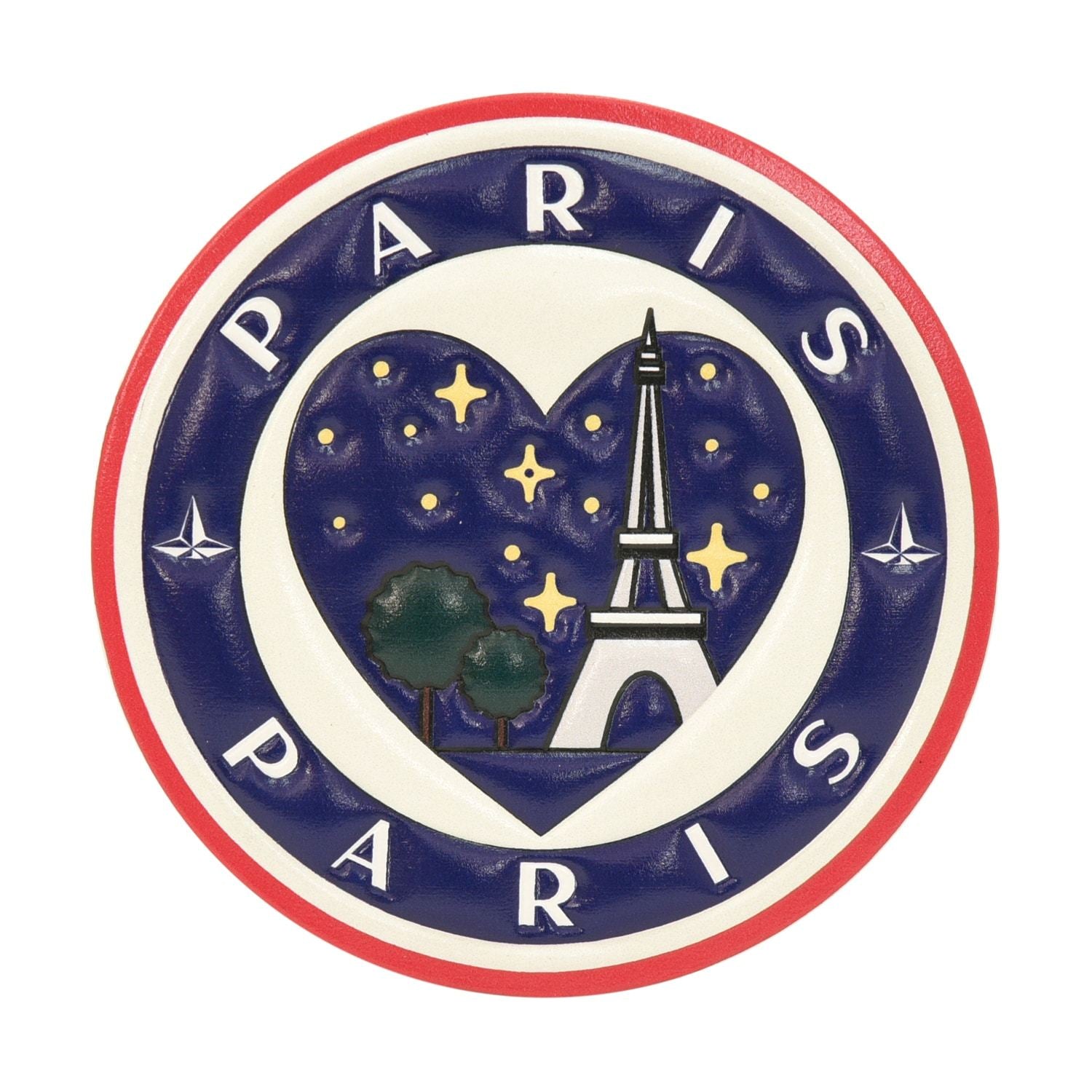 レザートラベルステッカー パリ | グローブ・トロッター (Globe