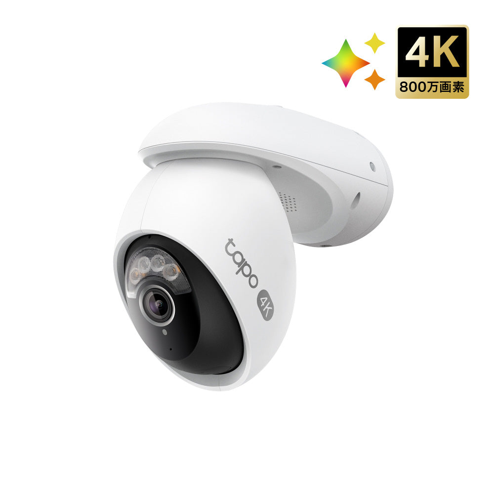 Tapo 4K 8MP 屋外防犯カメラ パンチルト Tapo C560WS