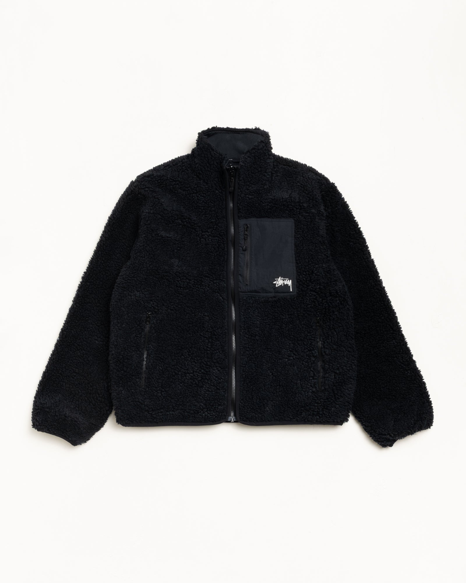 Sherpa Reversible Jacket in black – Stüssy Japan
