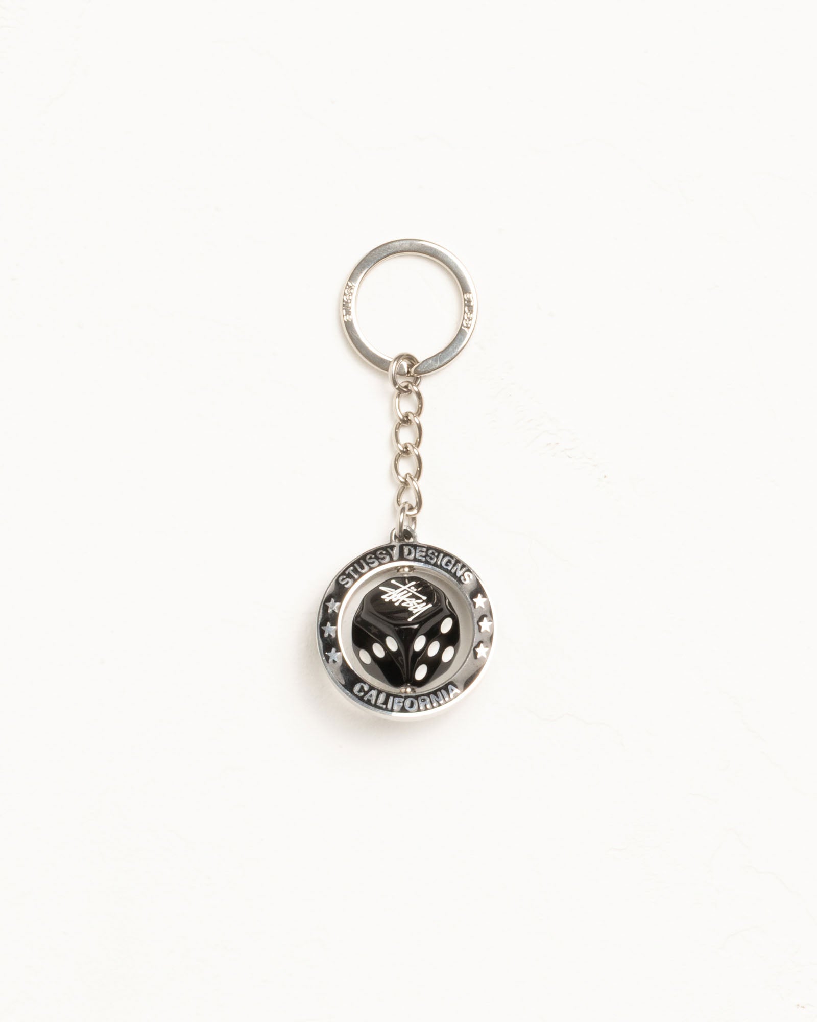 Spinning Dice Keychain – Silver | Accessories | Stüssy Japan