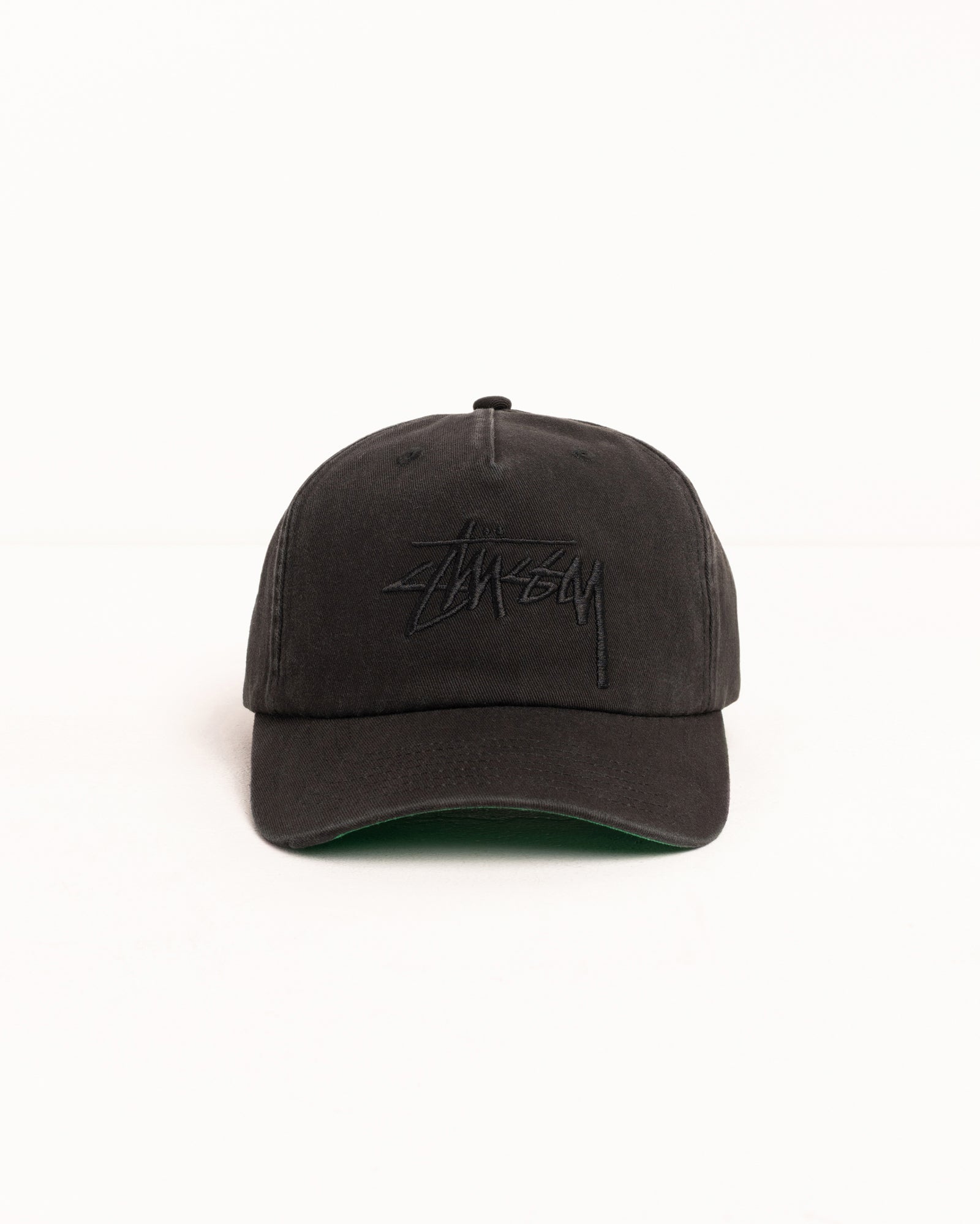 Mid-Depth Big Stock Snapback – Black | Headwear | Stüssy Japan