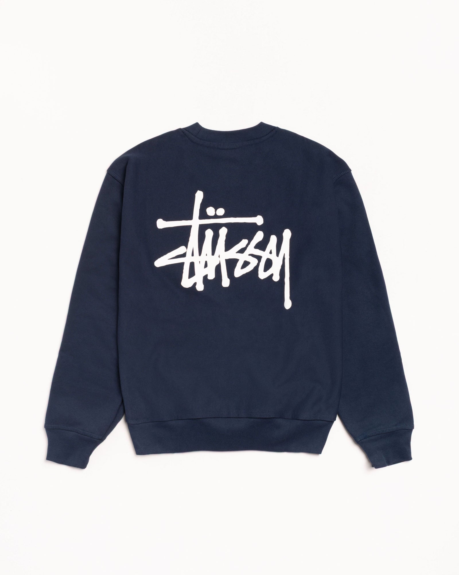 Basic Stüssy Crew – Navy | Tee & Sweats | Stüssy Japan