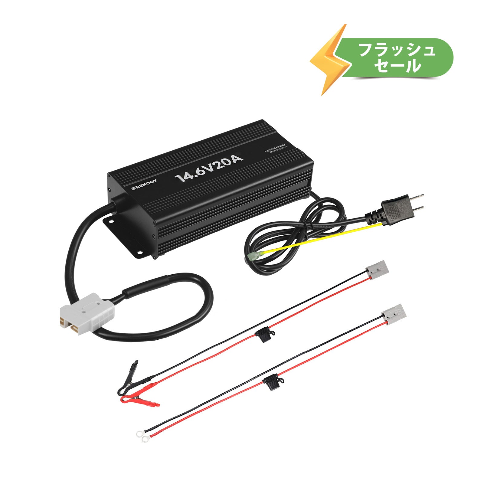 リン酸鉄リチウムイオンバッテリー専用充電器12V 20A | Renogy JP