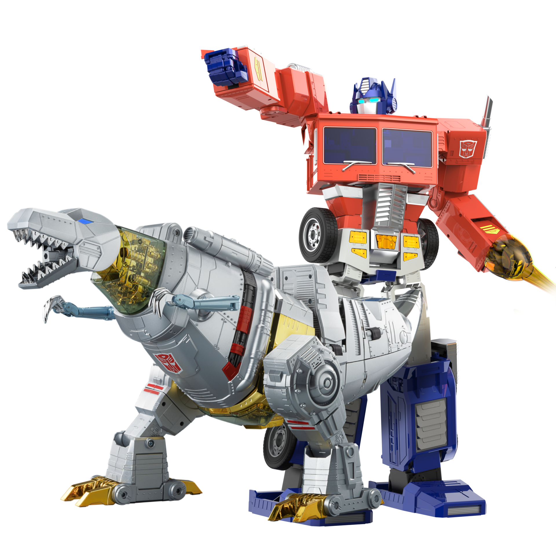 Robosen set】オプティマスプライム & グリムロックで完全自動変形の