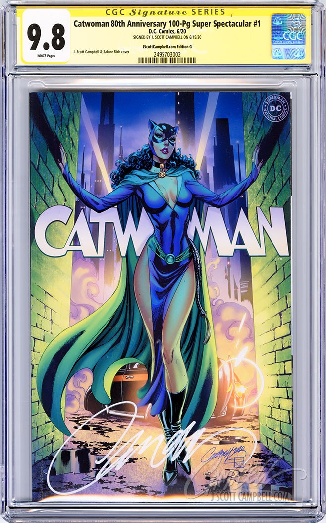 CGC 9.8 SS Catwoman 80th JSC cover G 