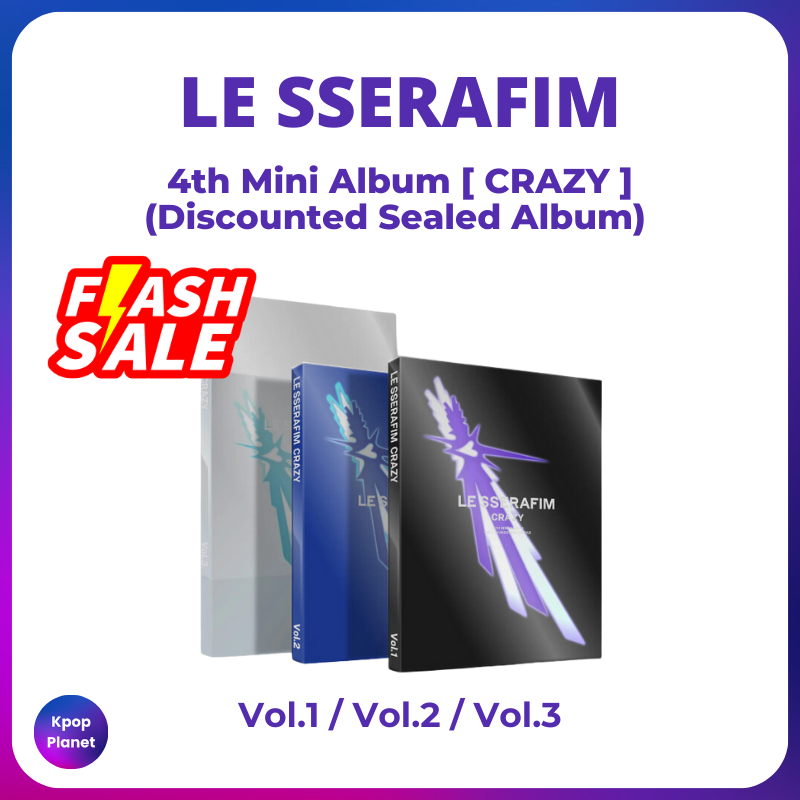 LE SSERAFIM - CRAZY (Discounted Sealed Album) – Kpop Planet Global