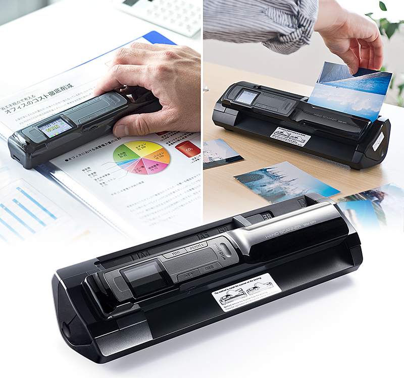 サンワサプライ、乾電池でも使える2WAYハンディスキャナー - ケータイ