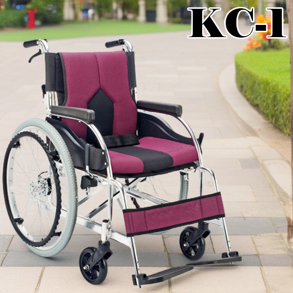 車いす 自走式車椅子 折りたたみ 背折れ マキテック KC-1 多機能車いす
