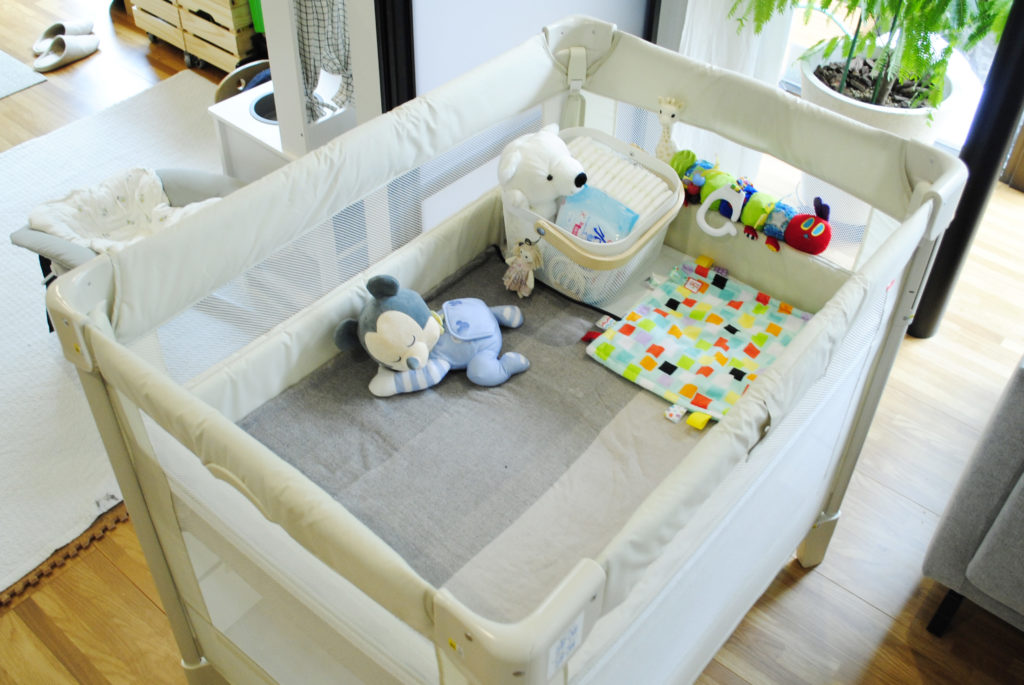 Aprica アップリカ ココネルエアーAB グレーベア ベビーベッド Aprica