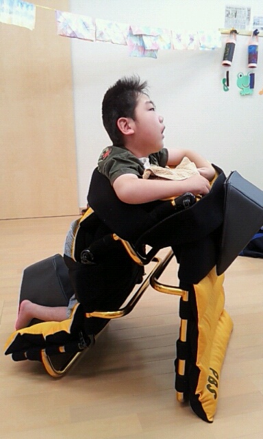 フレックス・ライダー☆の起立モードで、ママさんクリビツ♪: 姿勢保持