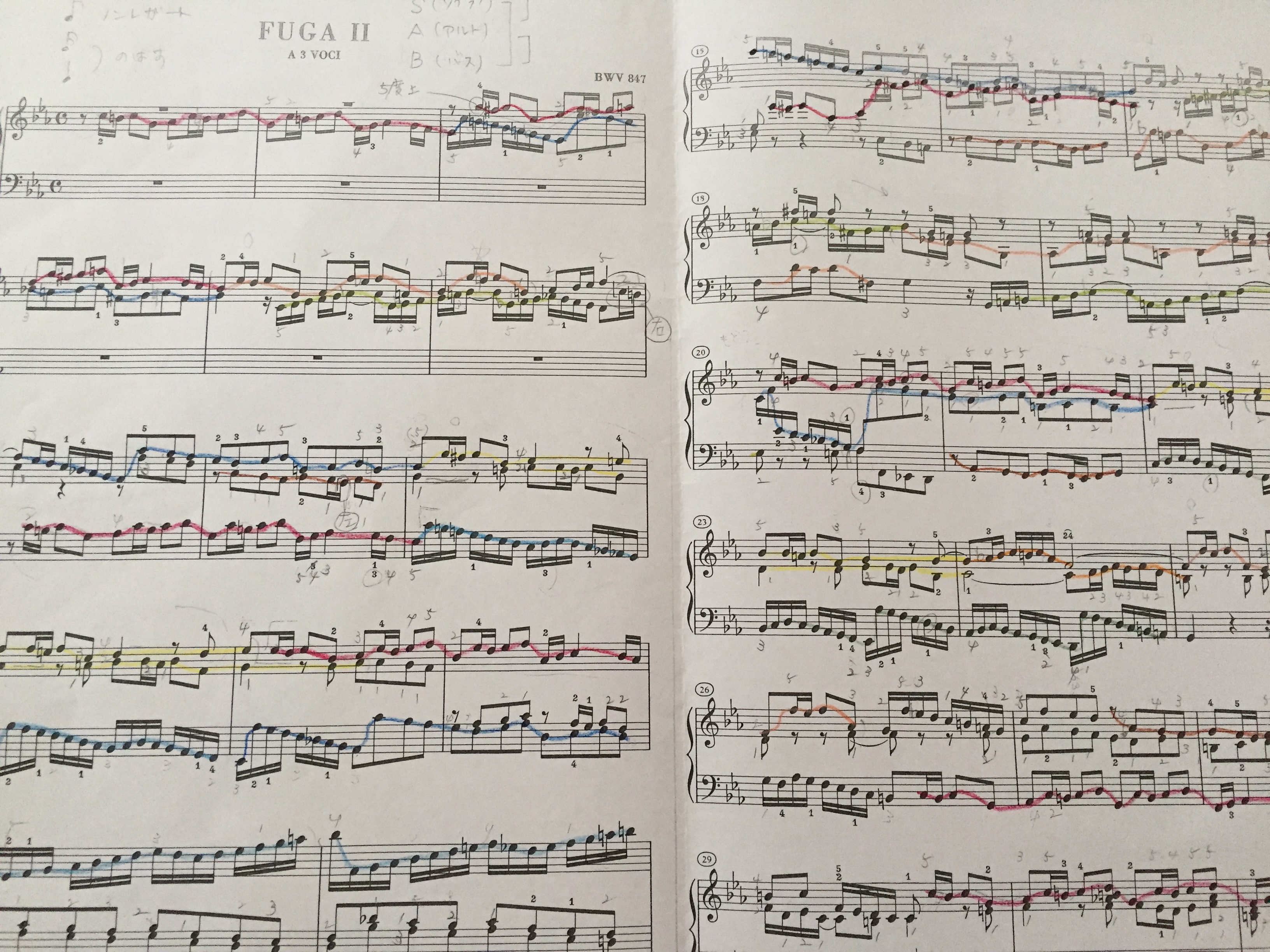 インベンション・シンフォニアとあるけれど・・・バッハの平均律を勉強