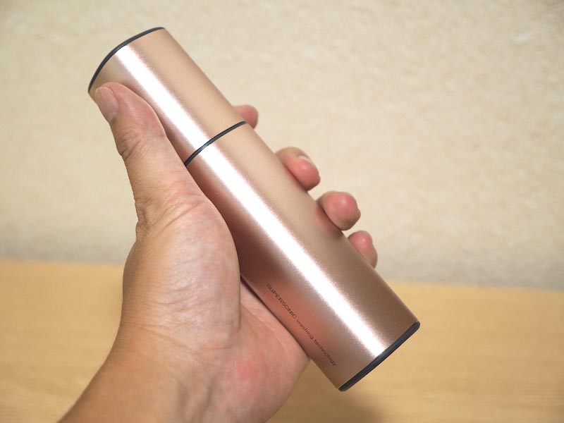 家電製品ミニレビュー】シャープの超音波ウォッシャーは、出先で