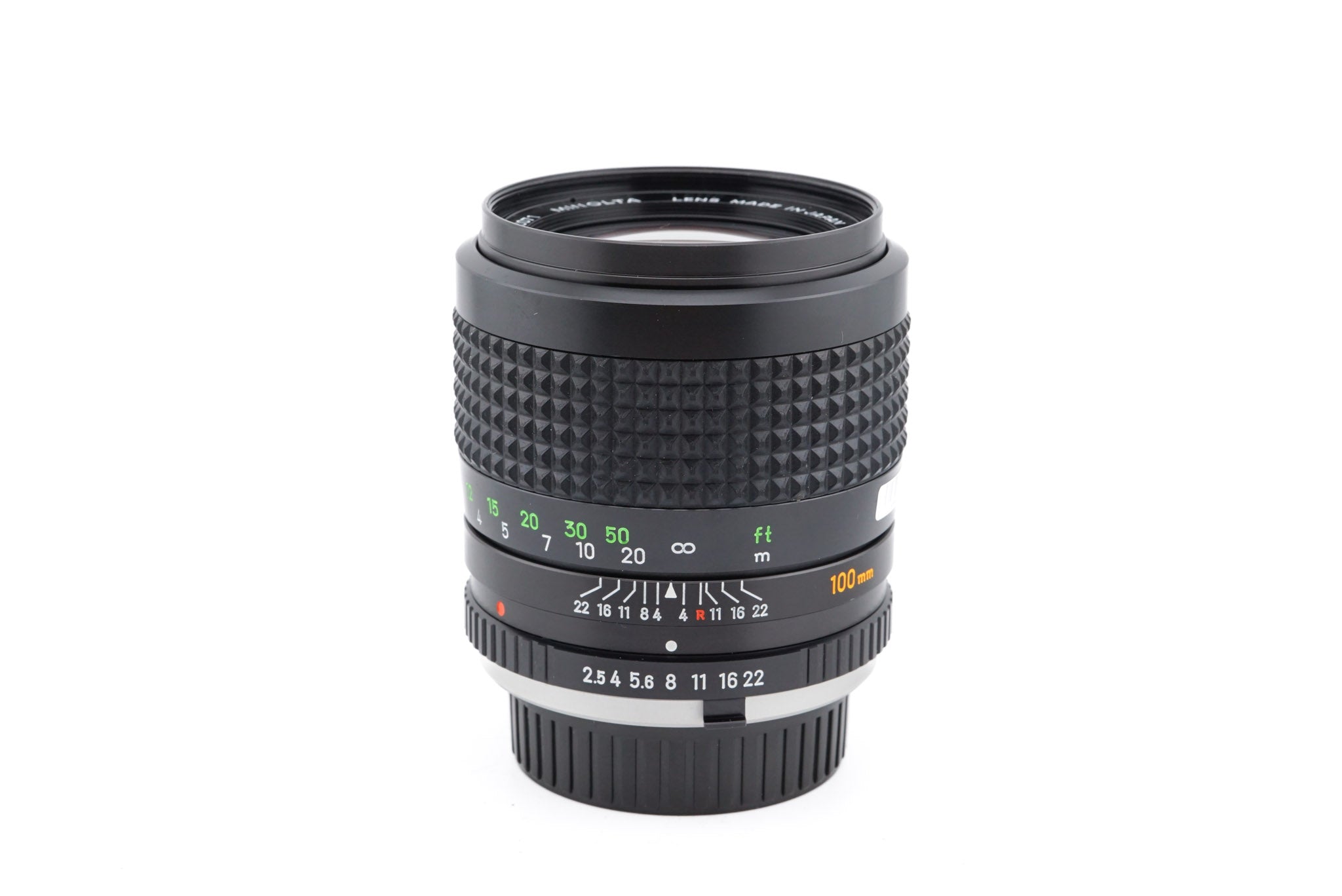 Minolta 100mm f2.5 MC Tele-Rokkor-PF - Lens – Kamerastore