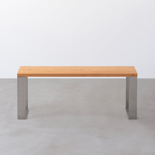 THE BENCH / 無垢 レッドオーク × Stainless Line – KANADEMONO