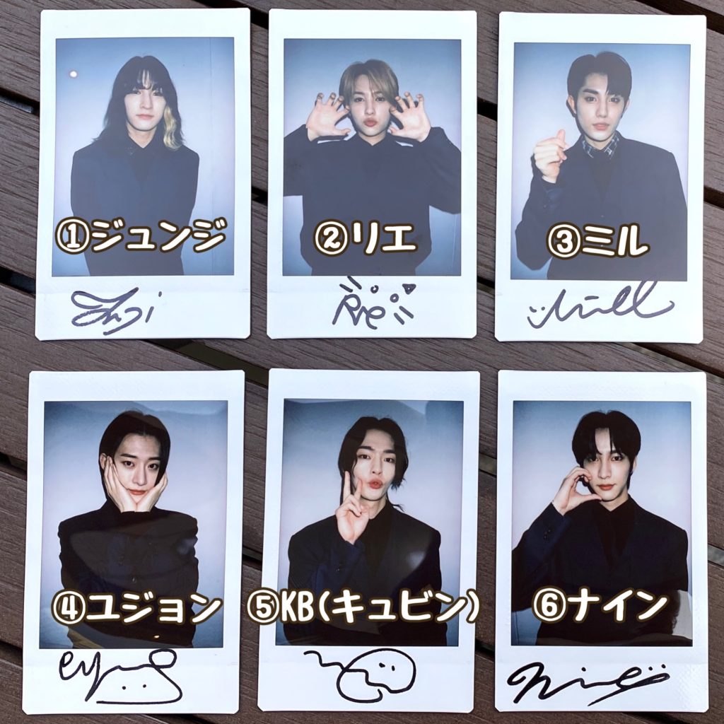 OnlyOneOf メンバー全員 直筆サイン入りポラロイド OnlyOneOf メンバー