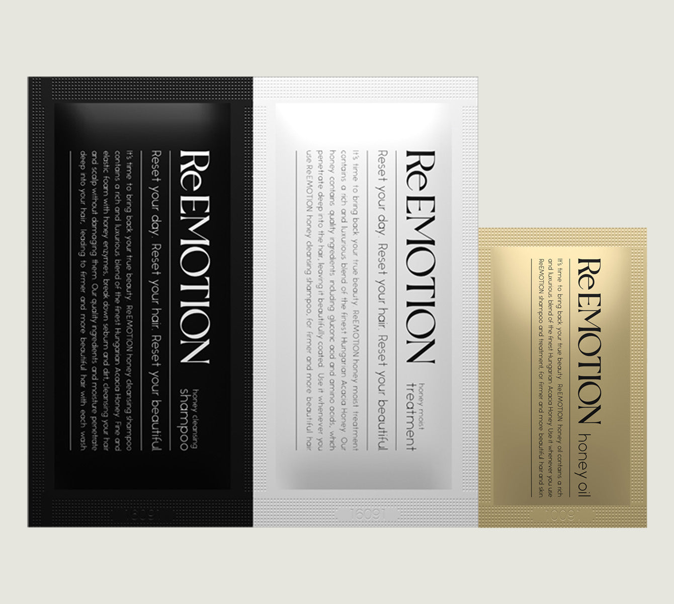 ReEMOTION ハニークレンジング シャンプー＆トリートメント＆ハニー