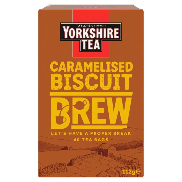 Yorkshire Tea Caramelised Biscuit Brew 40 per pack ヨークシャー