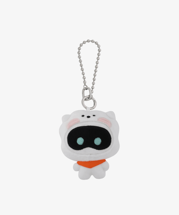 Wootteo x RJ Plush Keyring (white) | Kgifts.shop