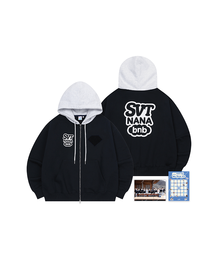 Pre-order] NANA bnb with Seventeen Official Merch ( Zip-Up Hoodie