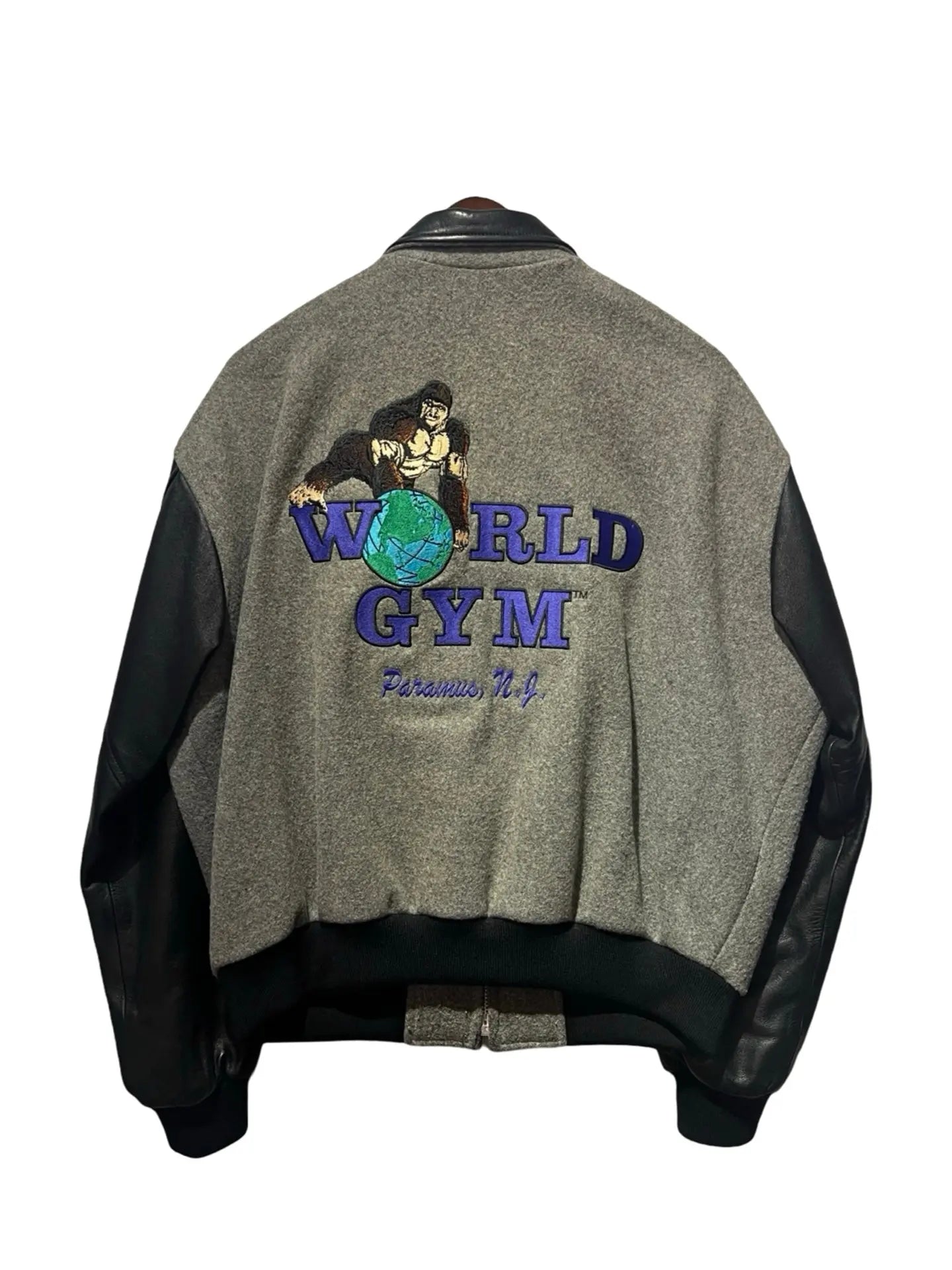 Vintage 90s World Gym Tony Nowak Varsity Jacket – KIF Vintage
