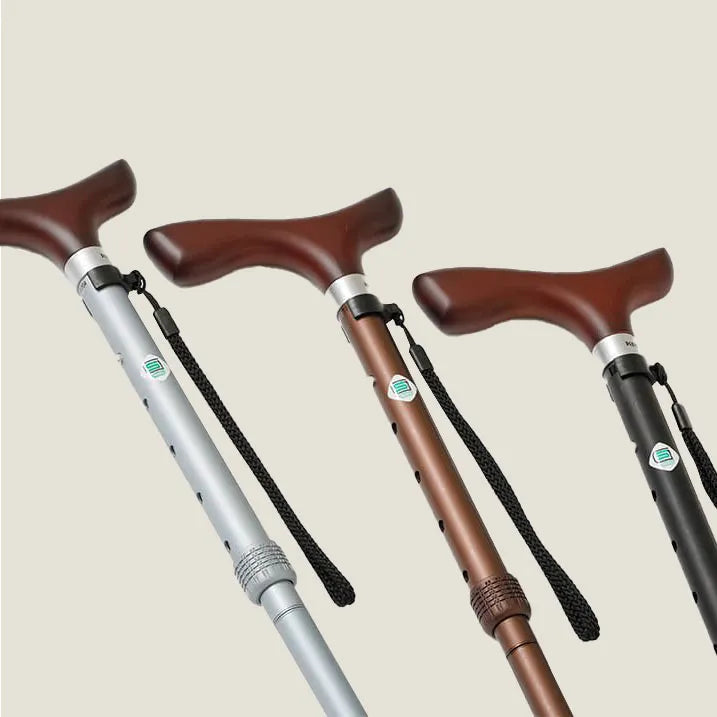 伸縮＆折りたたみ・無地】とってもステッキ 伸縮折りたたみ｜KINDCARE