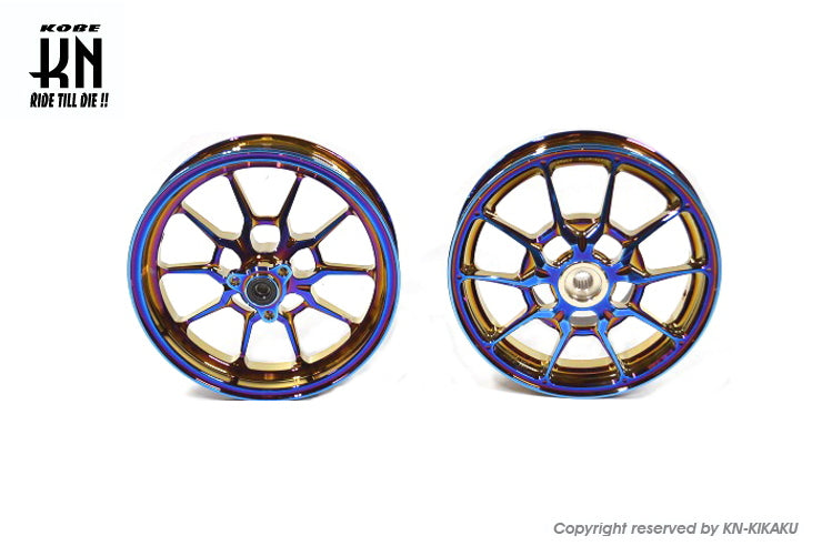 鍛造アルミホイール前後セット【アドレスV125/G(K5-K9)】チタンカラー