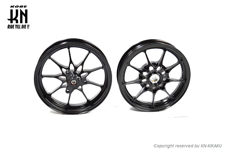 鍛造アルミホイール前後セット【ホンダディオDISK系】ブラック【タイプ