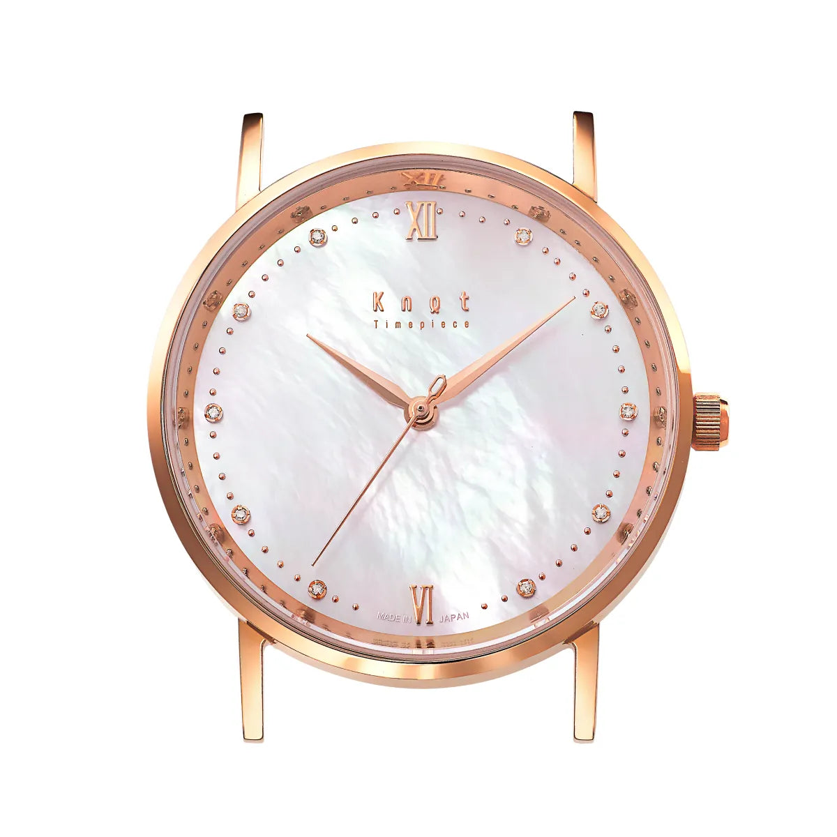 Knot CJ-32RGWH 腕時計 メンズ レディース ソーラー ローズゴールド