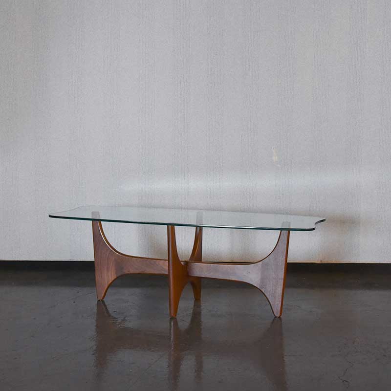 ヴィンテージ ミッドセンチュリー ガラス センターテーブル ビンテージ