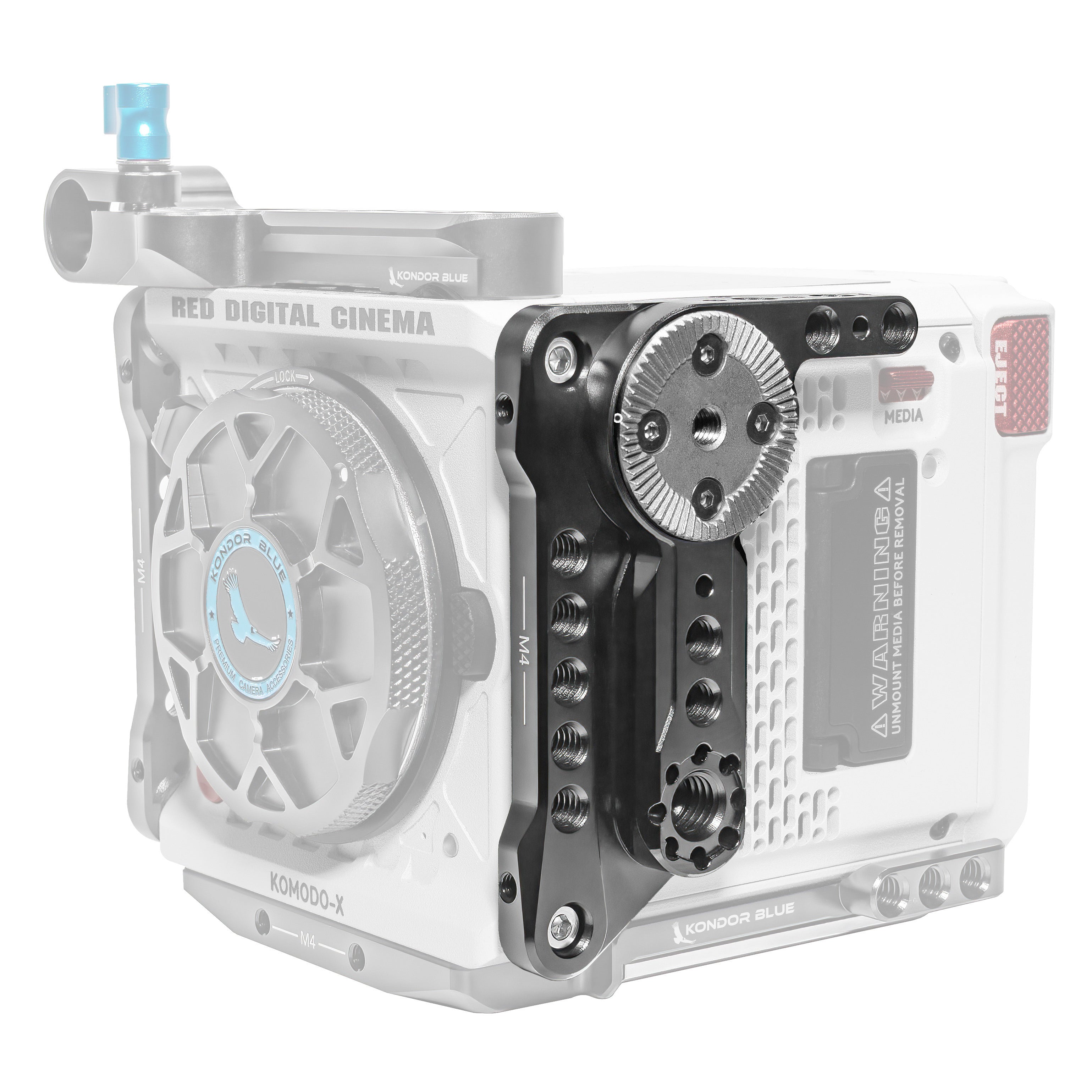 RED Komodo X Left Side Plate | Kondor Blue